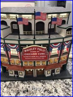 Dept 56 Wrigley Field Chicago Cubs 2001 Christmas in the City With Box