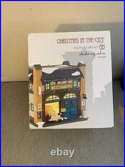 Dept 56 christmas in the city checker city cab co