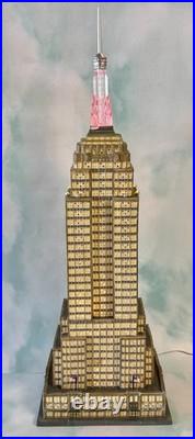 Dept 56 -empire State Building 59207 Rare Christmas In The City See Notes