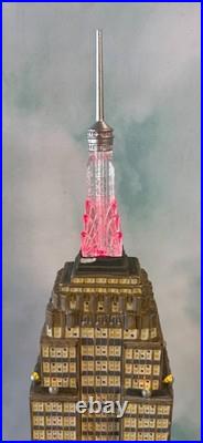 Dept 56 -empire State Building 59207 Rare Christmas In The City See Notes