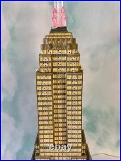 Dept 56 -empire State Building 59207 Rare Christmas In The City See Notes