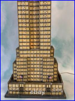 Dept 56 -empire State Building 59207 Rare Christmas In The City See Notes