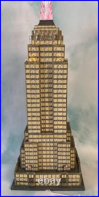 Dept 56 -empire State Building 59207 Rare Christmas In The City See Notes