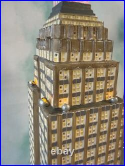 Dept 56 -empire State Building 59207 Rare Christmas In The City See Notes Dept 56 -empire State Building 59207 Rare Christmas In The City See Notes