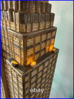 Dept 56 -empire State Building 59207 Rare Christmas In The City See Notes