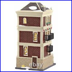 Dept 56 lit HOLIDAY BROWNSTONE 4050913 Christmas In The City DEPARTMENT D56 New