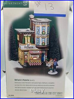 Dept 563 Christmas in The City DeFazio's Pizzeria #58949 2 piece set, withbox