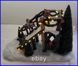 Deptment 56 Christmas in the City City Sledding With AC adapter