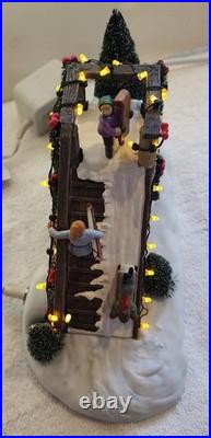 Deptment 56 Christmas in the City City Sledding With AC adapter