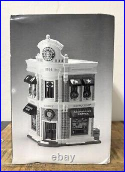 EUC Dept 56 The Original Snow Village Starbucks Coffee withbox 54859 RETIRED