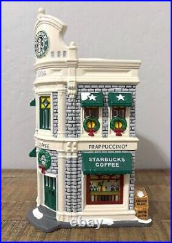 EUC Dept 56 The Original Snow Village Starbucks Coffee withbox 54859 RETIRED