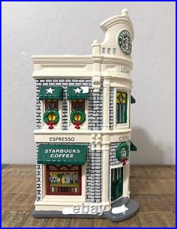 EUC Dept 56 The Original Snow Village Starbucks Coffee withbox 54859 RETIRED