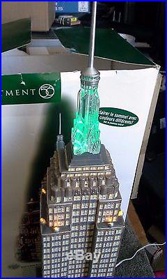 Empire State Building DEPARTMENT 56 #59207 LARGE CERAMIC ALL LIGHTS WORK