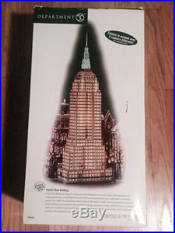 Empire State Building, Dept 56, Christmas in the City, Lights, Mint
