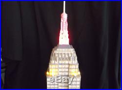 Empire State Building Dept 56 Christmas in the City Series 59207 retired 24 inch