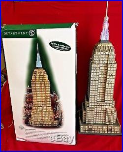Empire State Building Dept 56 Christmas in the City Series 59207 retired CIC