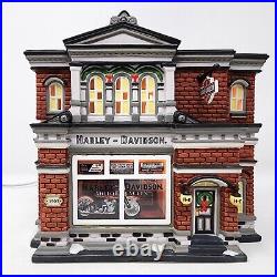 HARLEY-DAVIDSON Dept 56 Lighted CITY DEALERSHIP #59202 Christmas In The City