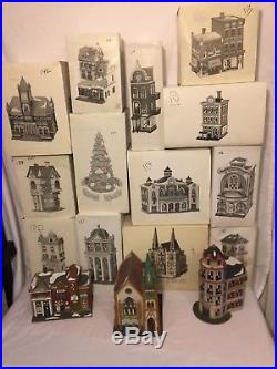 Heritage Village Collection Christmas in the City Series Dept 56 HUGE Lot of 74