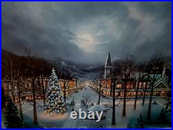 Jesse Barnes Christmas In The City Signed /Numbered Image size24? X 16? With COA