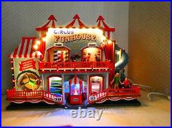 Lemax Circus Funhouse #05616 Tested Works, Missing a Flag