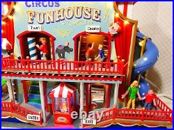 Lemax Circus Funhouse #05616 Tested Works, Missing a Flag