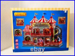 Lemax Circus Funhouse #05616 Tested Works, Missing a Flag