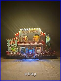 Lemax Circus Funhouse Holiday Village Carnival Animated With Lights Sound No Box