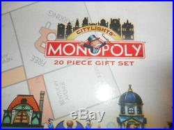 Monopoly 20 Piece Gift Set Dept 56 City Lights Vintage Original Collectible Rare