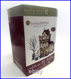 NEW Department 56 Victoria's DollHouse Christmas in The City-Christmas Village