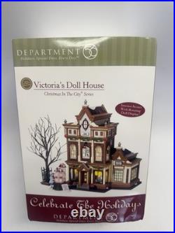 NEW Department 56 Victoria's DollHouse Christmas in The City-Christmas Village