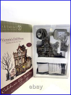 NEW Department 56 Victoria's DollHouse Christmas in The City-Christmas Village