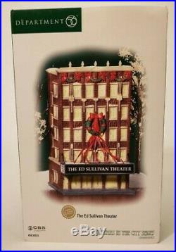 NEW Dept 56 Christmas in the City (CIC) Series THE ED SULLIVAN THEATER #59233