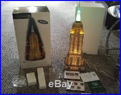 NEW Dept 56 EMPIRE STATE BUILDING #59207 FANTASTIC LIGHTS with ORIGINAL BOX