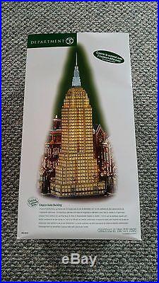 NEW Dept 56 EMPIRE STATE BUILDING #59207 FANTASTIC LIGHTS with ORIGINAL BOX