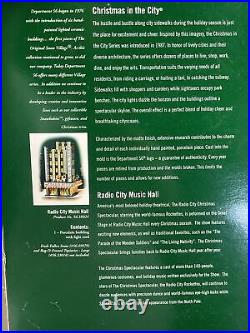 NIB 2002 Department 56 Radio City Music Hall 56 58924 Christmas In The City