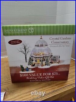 NIB Dept. 56 Christmas in the City CRYSTAL GARDENS CONSERVATORY #59219 56.59219