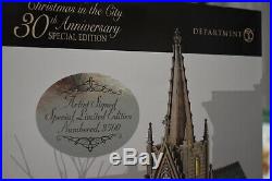 NIB Dept 56 Christmas in the City Cathedral of St. Nicholas Artist Signed