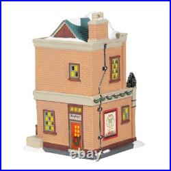 Porcelain Christmas in The City Village Model Railroad Shop Lit Building, 7.87 I