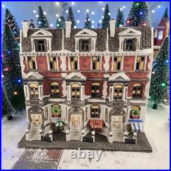 RARE 1987 Dept 56 Sutton Place Brownstones 5961-7 Christmas In The City