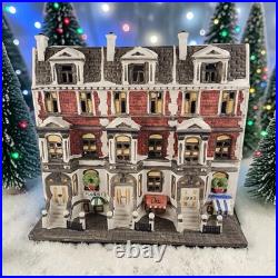 RARE 1987 Dept 56 Sutton Place Brownstones 5961-7 Christmas In The City