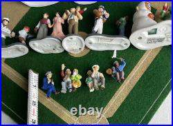 RARE Dept 56-Christmas in the City Baseball Set! 16 Total Pieces With Music READ