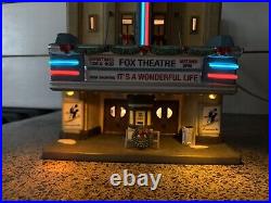 RARE MINT Department 56 Fox Theater It's A Wonderful Life Christmas In The City