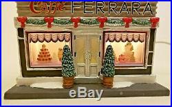 RARE! NEW Dept 56 Christmas in City (CIC) Series FERRARA BAKERY & CAFE #59272