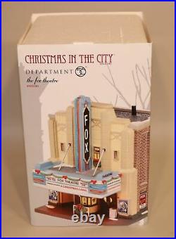 Rare Department Dept 56 Christmas in the City Fox Theatre 4025242 + Original Box