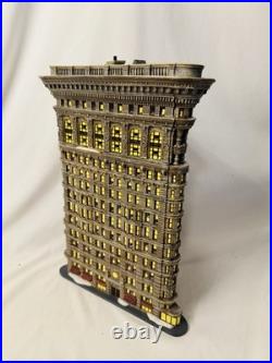 Retired Department 56 Christmas in the City Flat Iron Triangular Building WithBox Retired Department 56 Christmas in the City Flat Iron Triangular Building WithBox