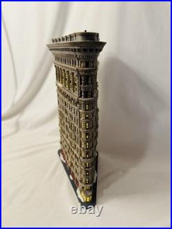 Retired Department 56 Christmas in the City Flat Iron Triangular Building WithBox Retired Department 56 Christmas in the City Flat Iron Triangular Building WithBox