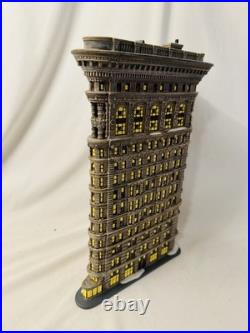 Retired Department 56 Christmas in the City Flat Iron Triangular Building WithBox Retired Department 56 Christmas in the City Flat Iron Triangular Building WithBox