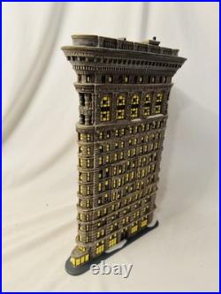 Retired Department 56 Christmas in the City Flat Iron Triangular Building WithBox Retired Department 56 Christmas in the City Flat Iron Triangular Building WithBox