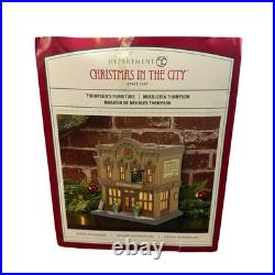 Retired Department 56 Christmas in the City Thompson's Furniture Lighted House
