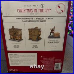 Retired Department 56 Christmas in the City Thompson's Furniture Lighted House